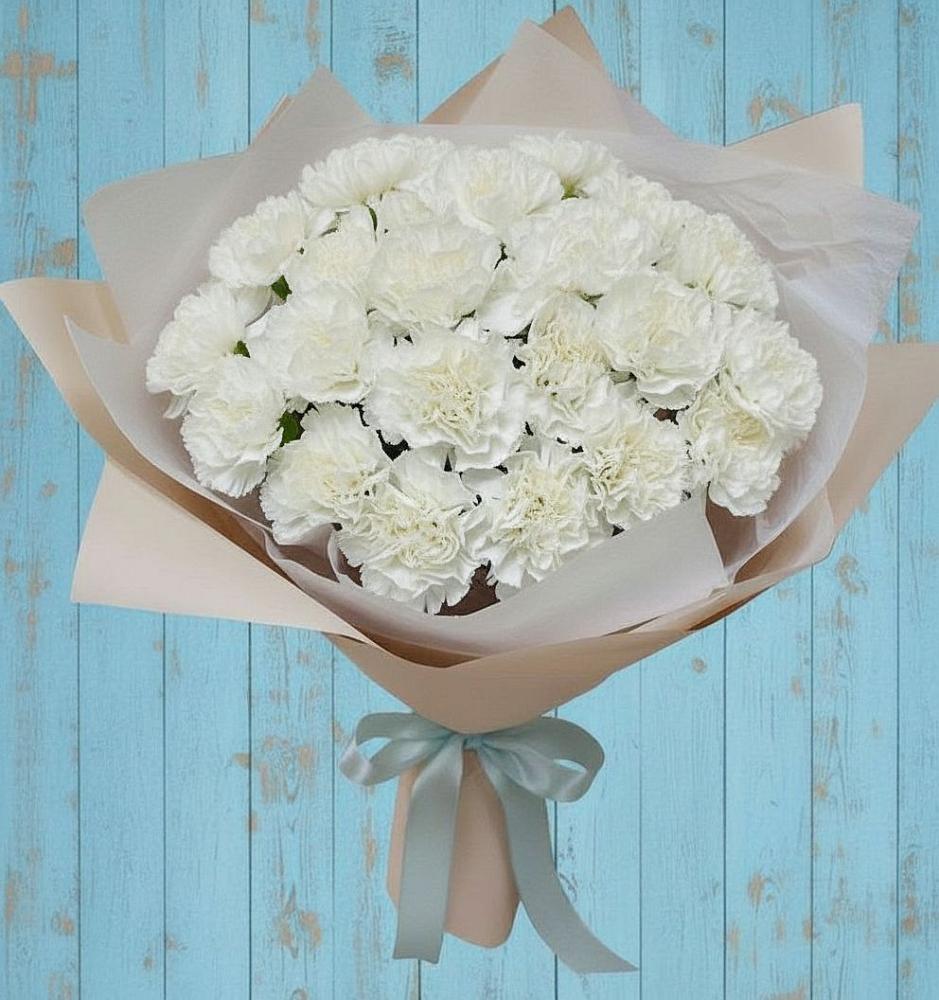 Букет цветов из: Гвоздики в Выборге