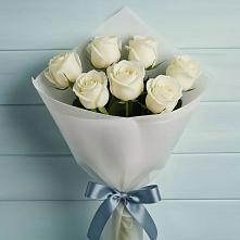 Букет 7 Белых роз Эдлесс Лав #REPLACE_PRED# Выборге
