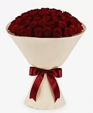 Букет 101 Бордовая роза Блэк Бакарра в Выборге
