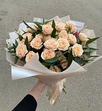 Букет Кремовые розы Латте в Выборге