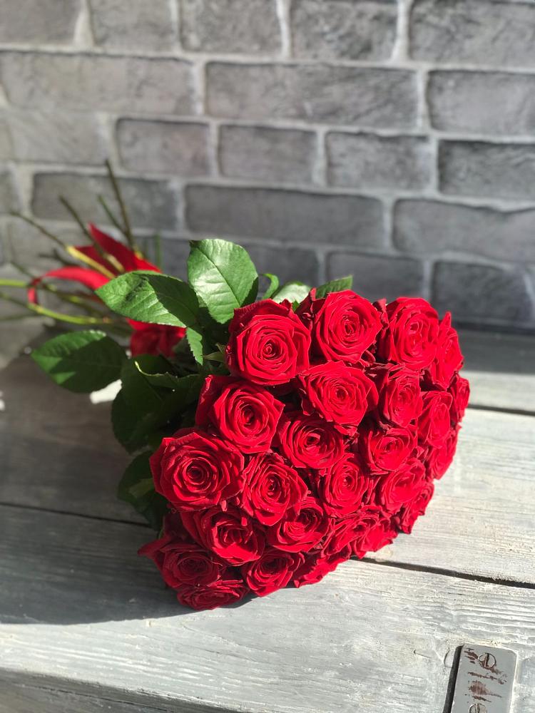 Букет Красные розы Фридом в Выборге