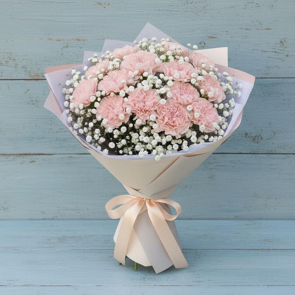 Букет цветов из: Гвоздики в Выборге