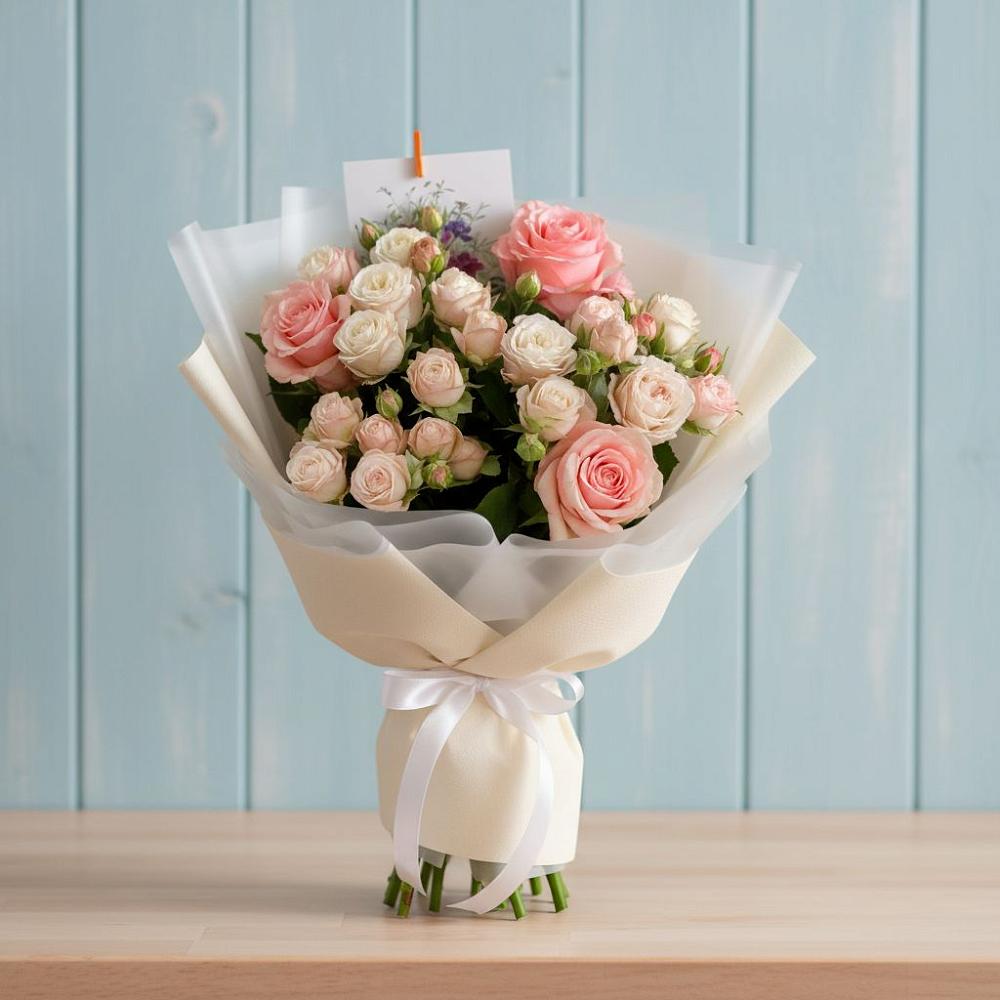 Букет цветов из: Розы в Выборге