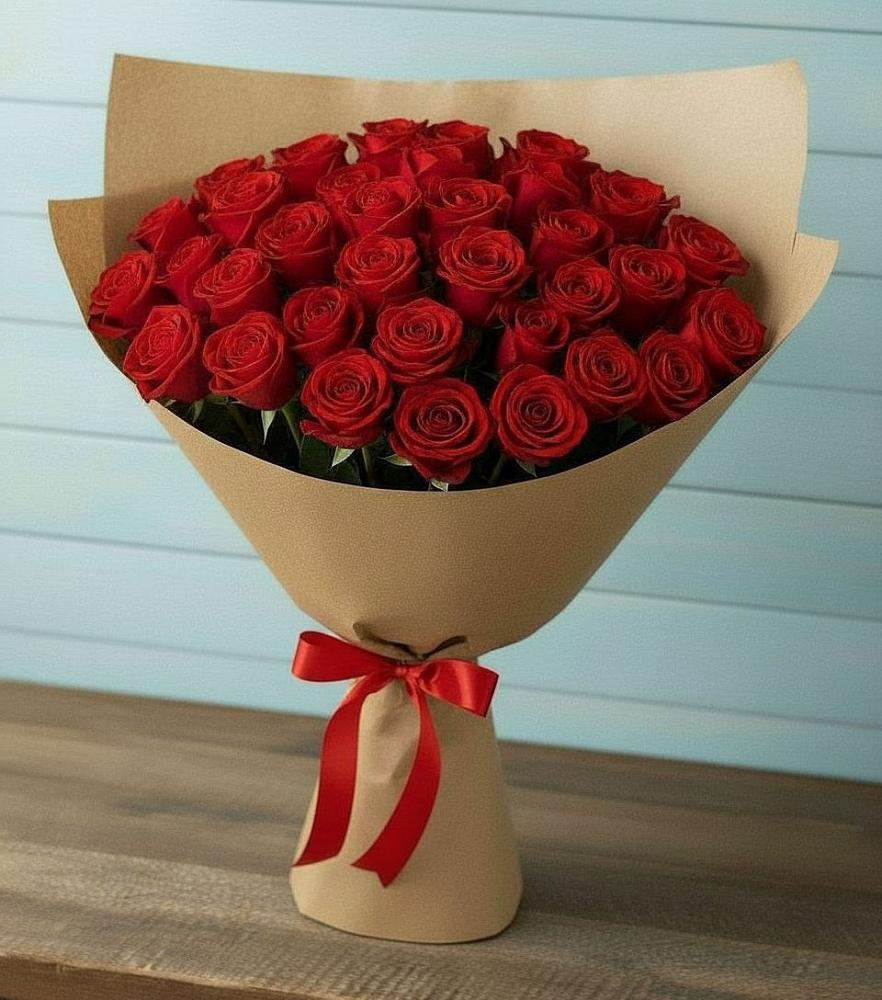 Букет Красные розы Милано в Выборге
