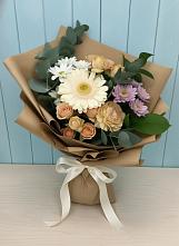 Букет цветов из:  Герберы и Хризантемы в Выборге
