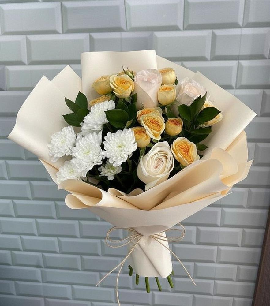 Букет цветов из: Розы и Хризантемы в Выборге