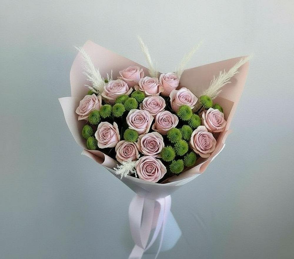 Букет цветов из: Розы и Хризантемы в Выборге