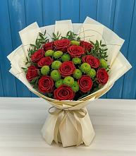 Букет цветов из:  Розы и Хризантемы в Выборге