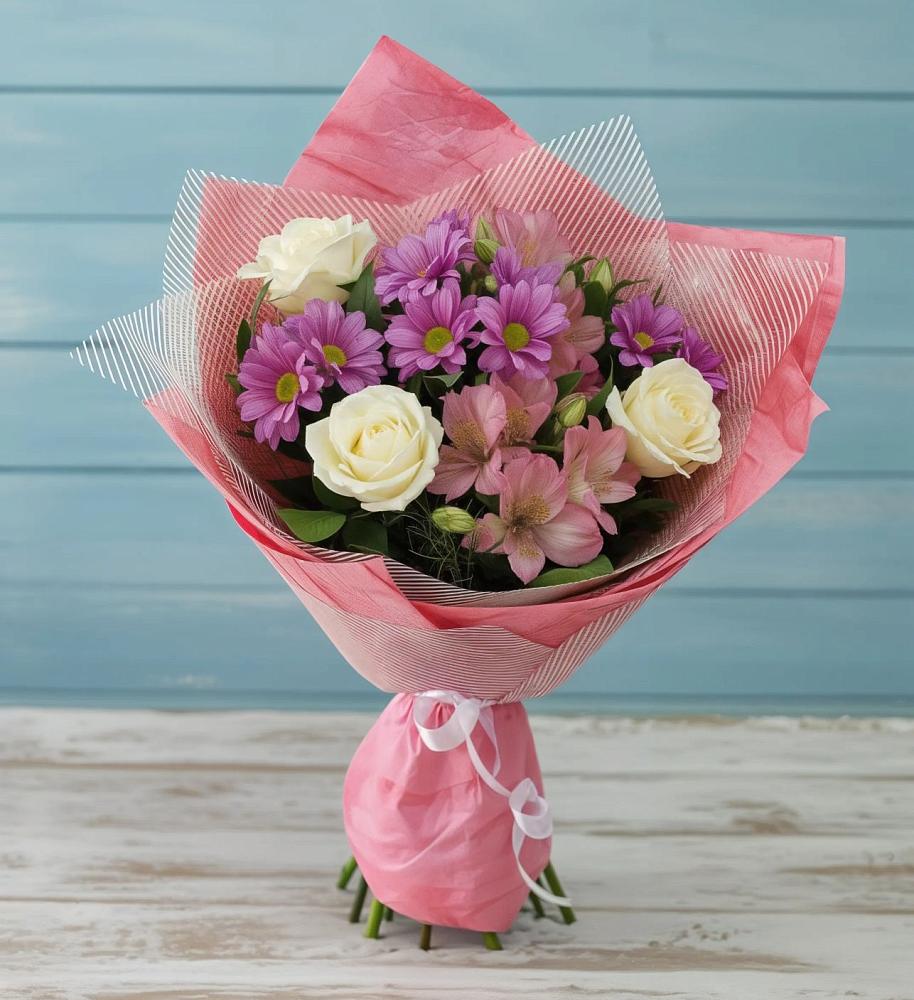 Букет цветов из: Герберы в Выборге