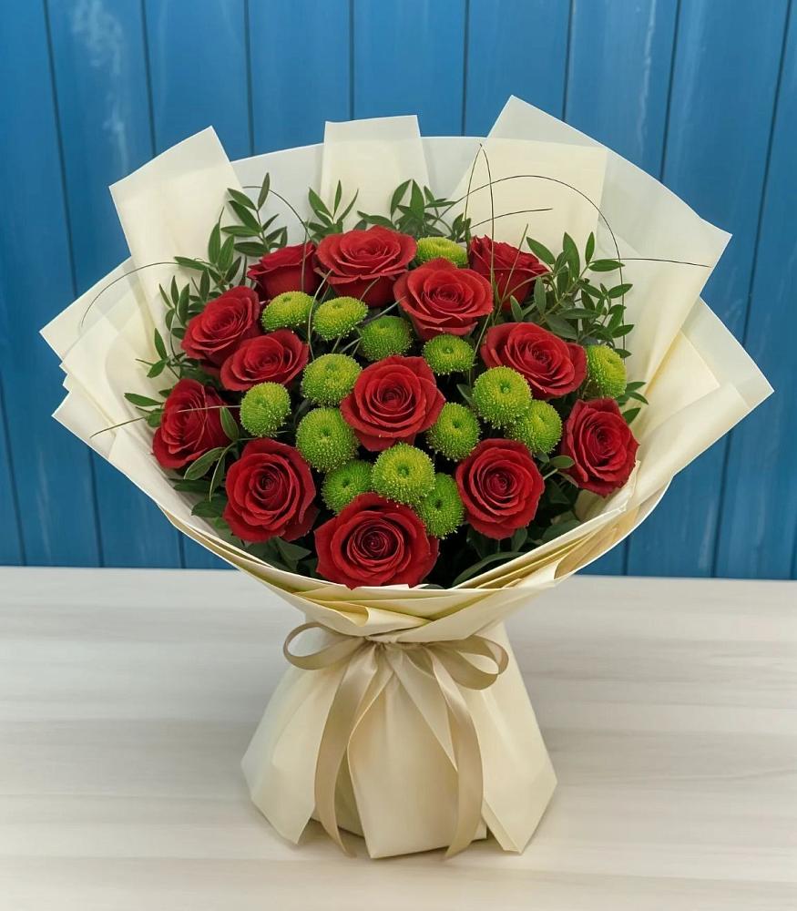 Букет цветов из: Розы и Хризантемы в Выборге