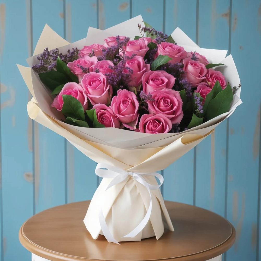 Букет цветов из: Розы в Выборге