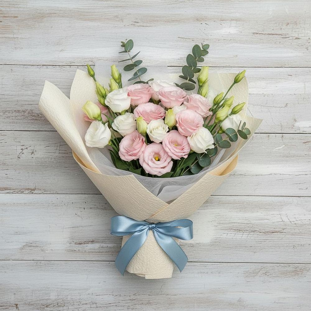 Букет цветов из: Лизиантусы в Выборге